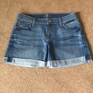 7 for all mankind shorts size 26.